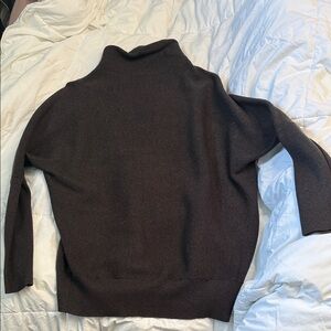 Bluivy womans Dark Gray Turtleneck Sweater